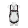 Full-body safety harness on transparent mannequin