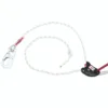 Rope lanyard with carabiner and hook