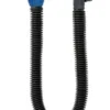 Black flexible tube with blue connector end