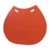 Red plastic bibs with two holes