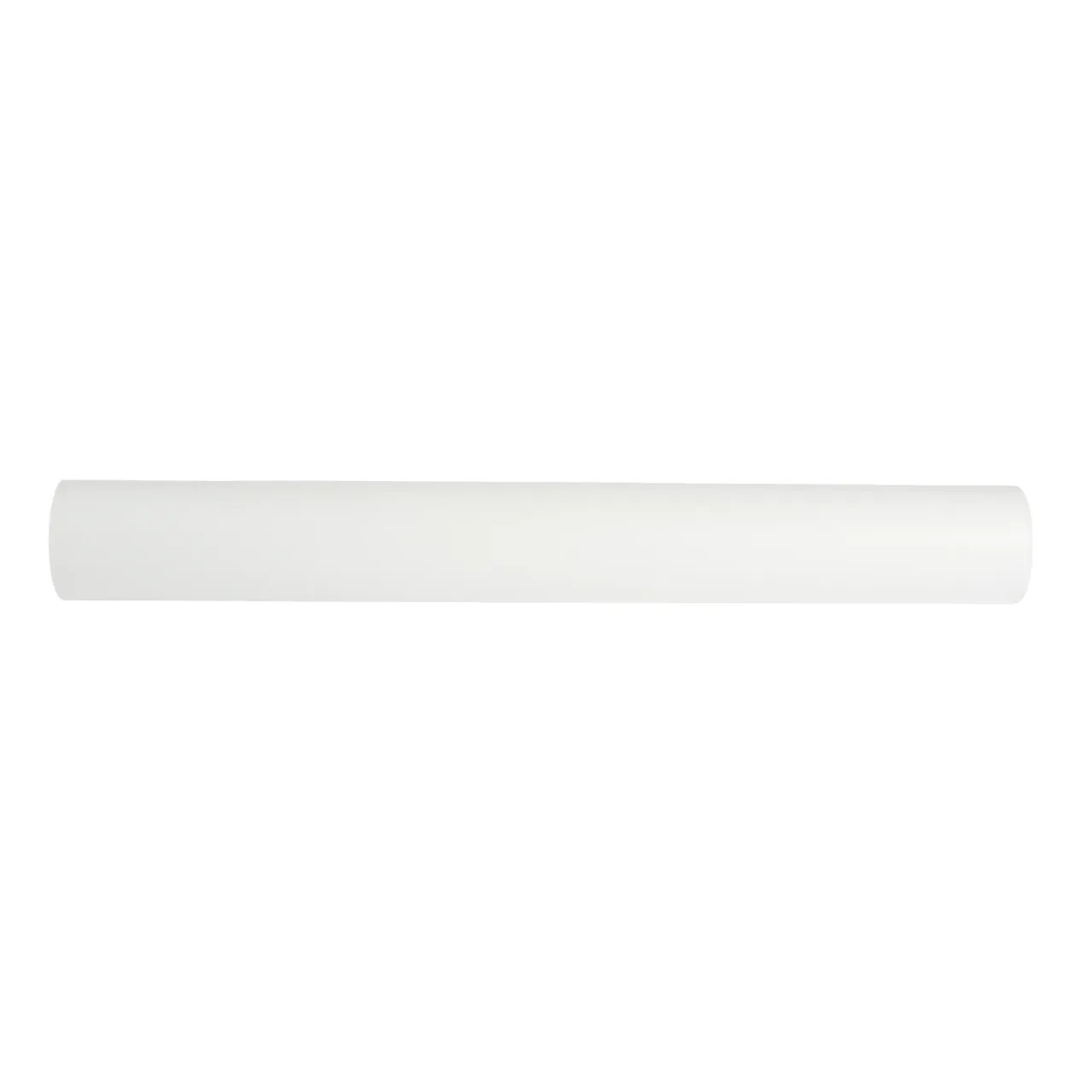 Long white cylindrical paper roll isolated