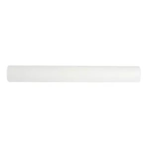 Long white cylindrical paper roll isolated