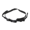 Black adjustable chin strap with buckle