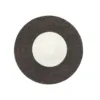 Close-up of round abrasive grinding wheel disc