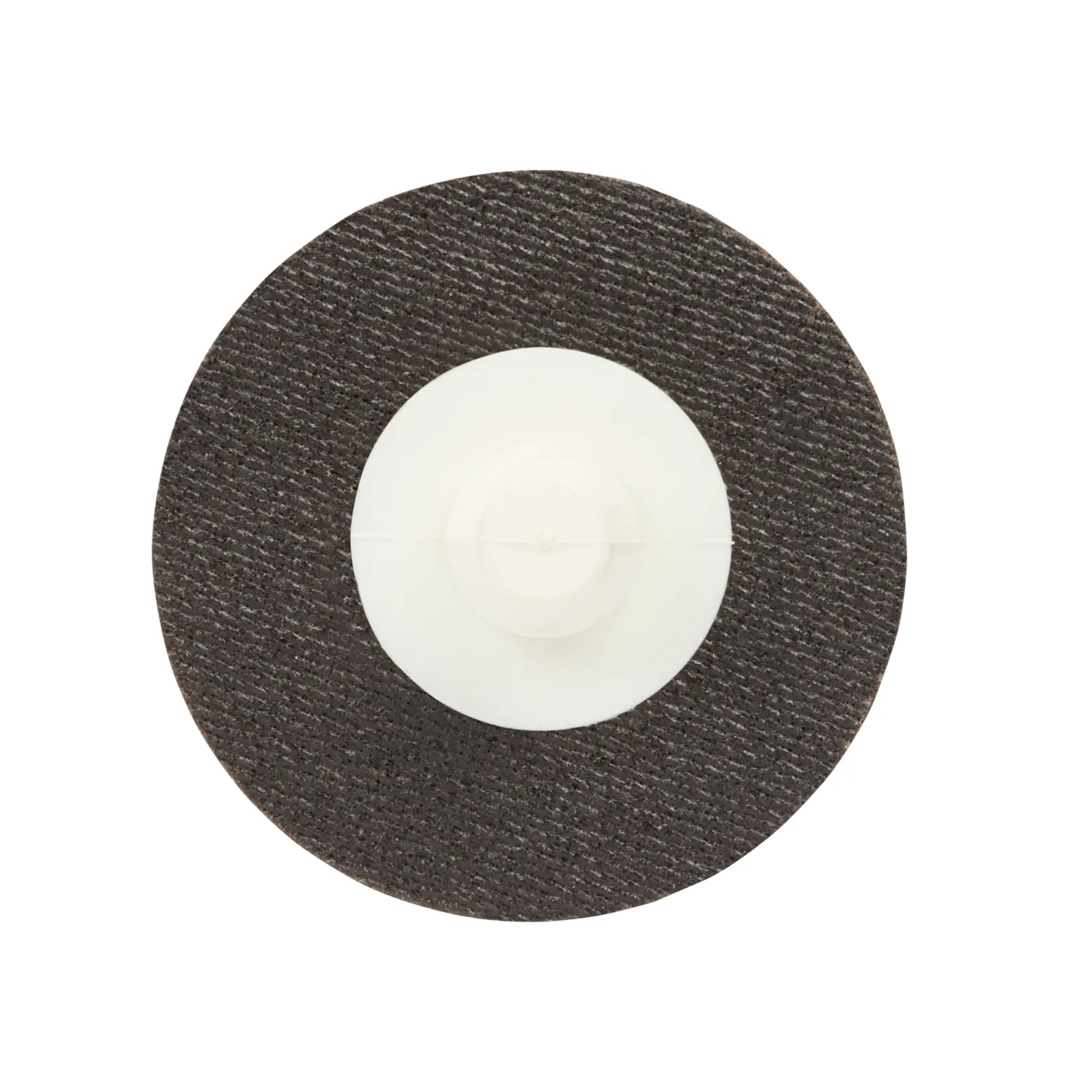 Close-up of round abrasive grinding wheel disc