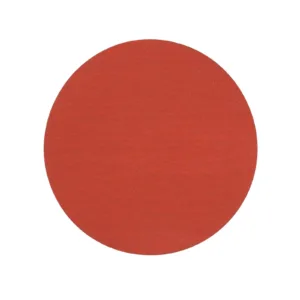 Red circular abrasive sandpaper disc