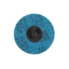 Blue abrasive disc with black center