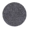Black abrasive scouring pad on white background.