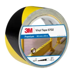 3M vinyl tape 5702, yellow and black stripe
