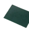 Green cleaning scrub pad isolated on white