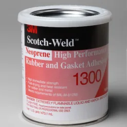 3M Neoprene adhesive for rubber and metal.