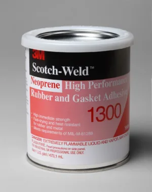 3M Neoprene adhesive for rubber and metal.