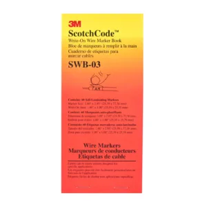 3M ScotchCode SWB-03 wire marker labels package.