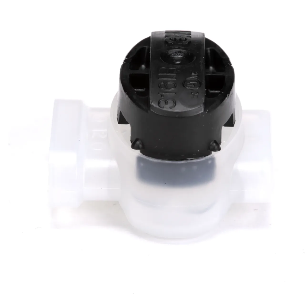 Plastic and metal water flow sensor