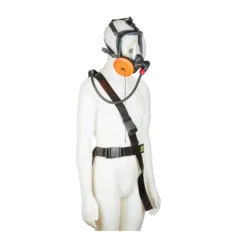 Safety harness and mask on mannequin