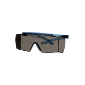 Dark wraparound protective safety glasses