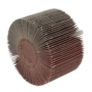 Abrasive flap wheel sanding tool for metal finishing