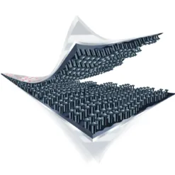 Close-up of Velcro fastener layers.