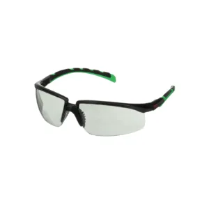 Black and green safety glasses