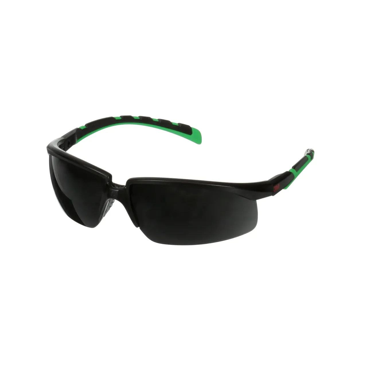 3M™ Solus™ 2000 Safety Glasses, Black/Green frame, Anti-Scratch + (K), IR 5.0 Grey Lens, S2050ASP-BLK, 20ea/Case