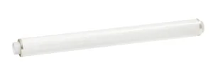 Close-up of a white cylindrical lamp