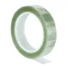 Clear adhesive tape roll on white background.