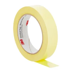 Yellow electrical tape roll, 3M brand.