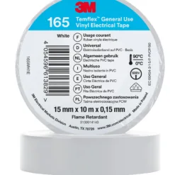 3M Temflex white electrical tape, general use.