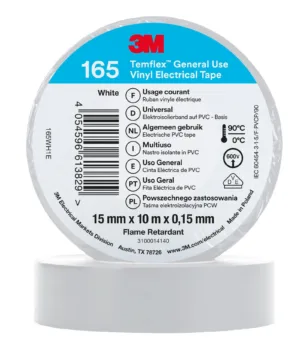 3M Temflex white electrical tape, general use.