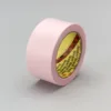 Pink masking tape roll on gray background