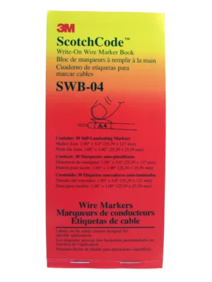 3M ScotchCode wire marker book packaging
