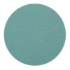 Round teal sandpaper sheet for sanding projects.
