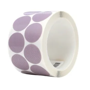 Roll of purple dot stickers