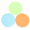 Three colorful overlapping circles on white background.
