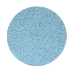 Blue circular abrasive sandpaper pad