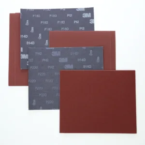 3M sandpaper sheets in various grits