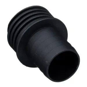 Black plastic hose adapter fitting