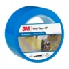 3M blue vinyl tape on warehouse floor