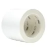 White roll of adhesive tape, close-up view.