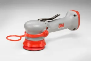 3M pneumatic orbital sander on white background