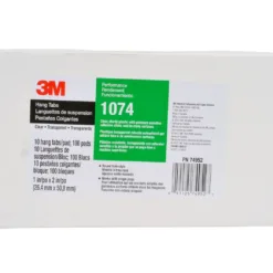 3M hang tabs package, adhesive strips.