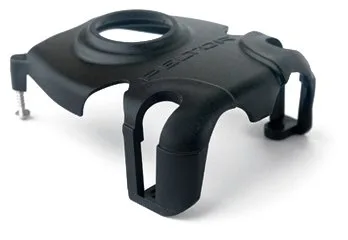 Black plastic camera mount accessory