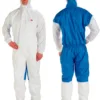 Protective coveralls front and back view