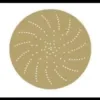 Round sandpaper disc with circular hole pattern.