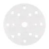 Round sandpaper disc with multiple holes.