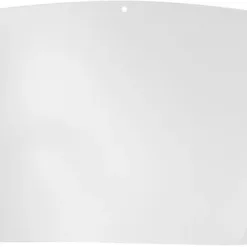 Clear plastic face shield visor for safety protection.