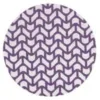 Purple and white zigzag pattern on a circle