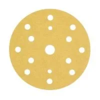 Circular sandpaper sheet with multiple holes