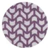 Purple and white geometric textile pattern