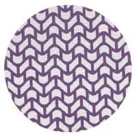 Purple and white chevron circle pattern